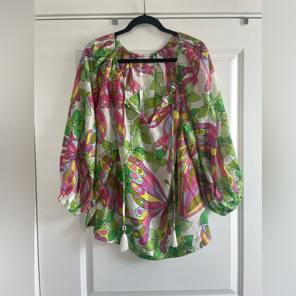 NWT / Trina Turk Sandia Top in Multicolor / Size L